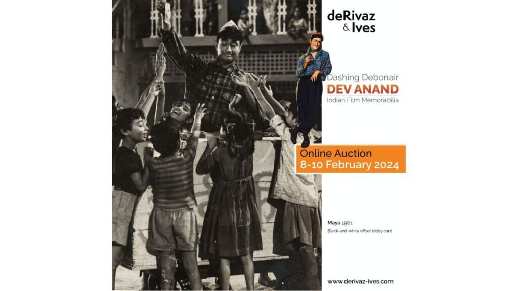 Vintage Film Memorabilia of ‘Dashing Daring – Dev Anand’ being sold online by deRivaz & Ives, 8th to 10th February 2024 - PNN Digital Vintage Film Memorabilia of ‘Dashing Daring – Dev Anand’ being sold online by deRivaz & Ives, 8th to 10th February 2024 - PNN Digital