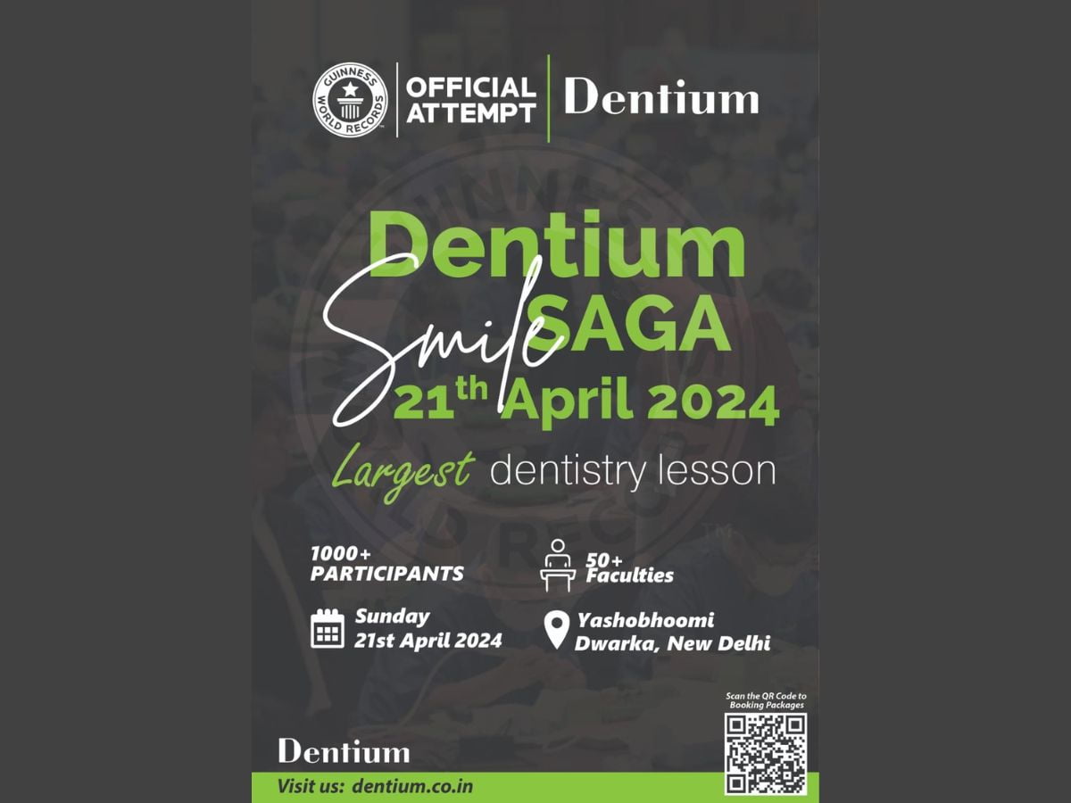 Dentium to host the World’s Largest Dental Seminar in Delhi  on 21st April 2024