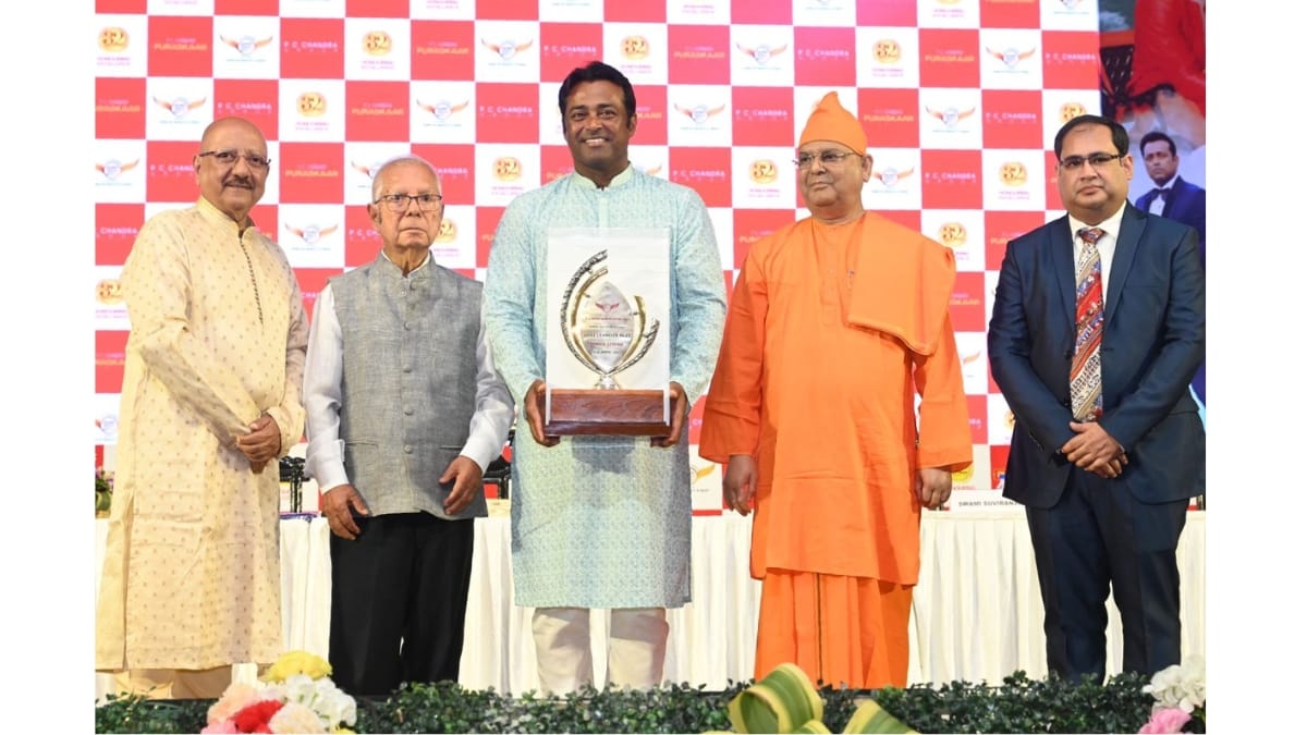Shri Leander Paes was conferred with the prestigious P.C. Chandra Puraskaar 2025