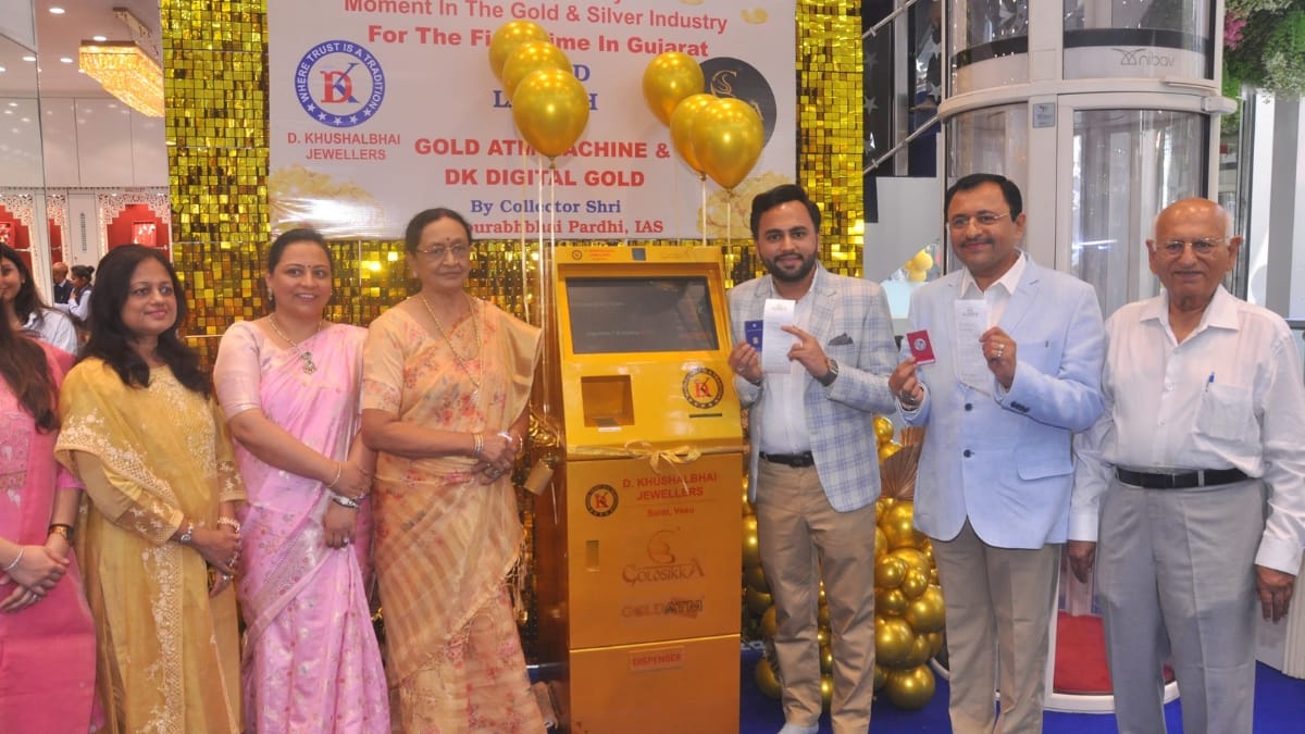 Now buy gold and silver at ATM: D. Khushalbhai Jewellers launches India’s first ultra-modern gold ATM