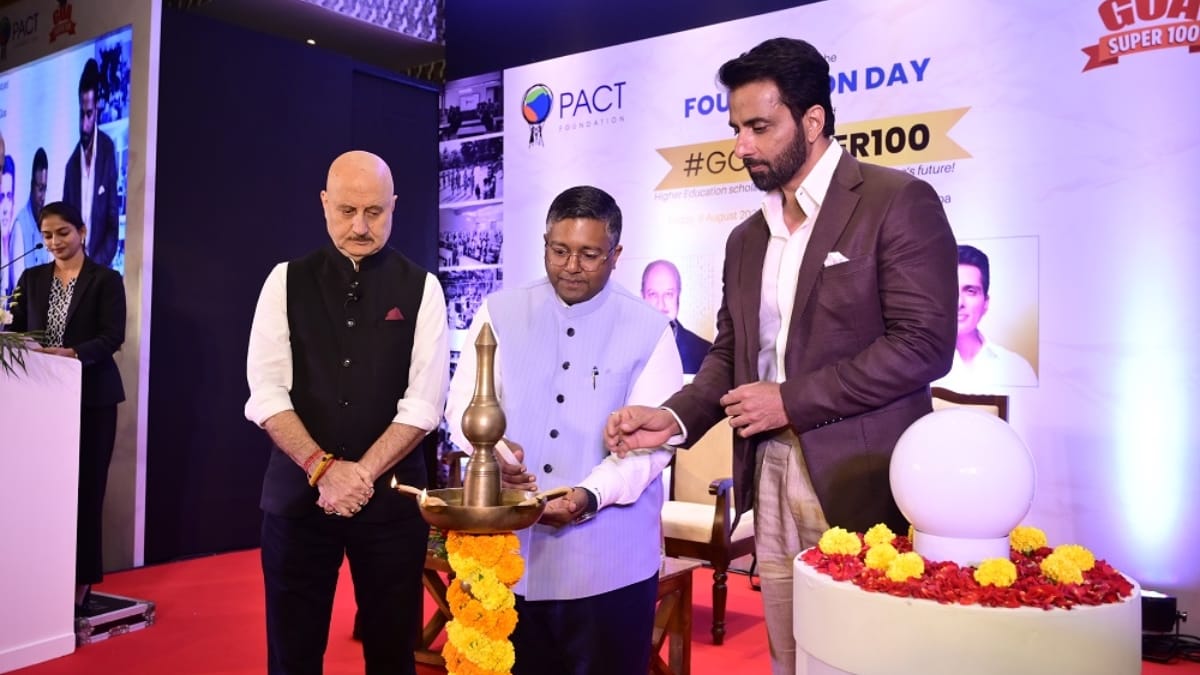 Dr. Ashwin Fernandes’ PACT Foundation Expands Its Mission with #GoaSuper100 in the presence of Anupam Kher and Sonu Sood