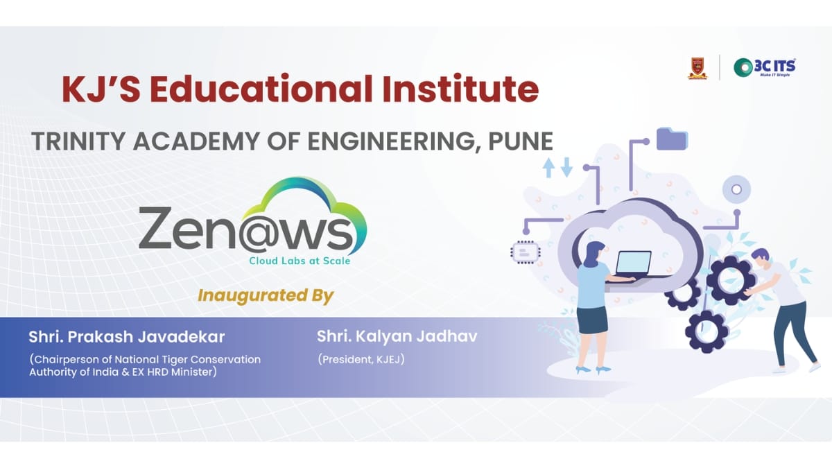 Zenaws partners with Trinity Academy of Engineering, Pune and 3C ITS to launch a Campus Cloud Lab Centre of Excellence